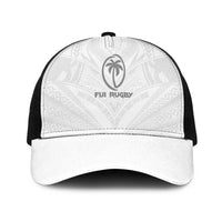 Fiji Rugby Mesh Trucker Cap Tapa Tribal Motifs Sporty Style - Polynesian Pride