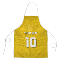 Custom Niue Rugby Apron Hiapo Tribal Motifs Sporty Style - Polynesian Pride