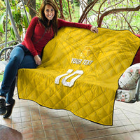 Custom Niue Rugby Quilt Hiapo Tribal Motifs Sporty Style - Polynesian Pride