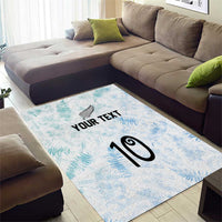 Custom New Zealand Football Area Rug The Whites-Aotearoa Inspired - Polynesian Pride