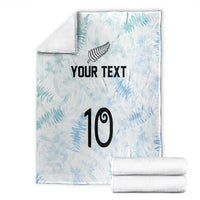 Custom New Zealand Football Blanket The Whites-Aotearoa Inspired - Polynesian Pride