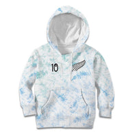 Custom New Zealand Football Kid Hoodie The Whites-Aotearoa Inspired LT03 Hoodie White - Polynesian Pride