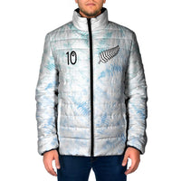 Custom New Zealand Football Padded Jacket The Whites-Aotearoa Inspired - Polynesian Pride