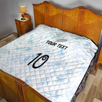 Custom New Zealand Football Quilt The Whites-Aotearoa Inspired - Polynesian Pride