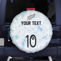 Custom New Zealand Football Spare Tire Cover The Whites-Aotearoa Inspired LT03 No hole White - Polynesian Pride