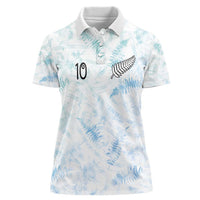 Custom New Zealand Football Women Polo Shirt The Whites-Aotearoa Inspired - Polynesian Pride