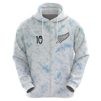 Custom New Zealand Football Zip Hoodie The Whites-Aotearoa Inspired - Polynesian Pride