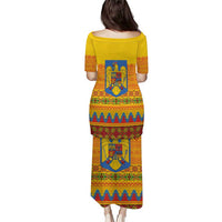 Romania Merry Christmas Puletasi Romania Emblem Traditional Folk Art - Polynesian Pride