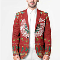 Mexico Merry Christmas Blazer Mexican Cultural Emblem Xmas Style - Polynesian Pride