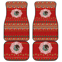 Mexico Merry Christmas Car Mats Mexican Cultural Emblem Xmas Style - Polynesian Pride