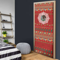 Mexico Merry Christmas Door Cover Mexican Cultural Emblem Xmas Style - Polynesian Pride