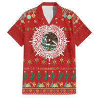 Mexico Merry Christmas Family Matching Puletasi and Hawaiian Shirt Mexican Cultural Emblem Xmas Style - Polynesian Pride