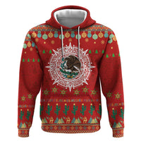 Mexico Merry Christmas Hoodie Mexican Cultural Emblem Xmas Style - Polynesian Pride
