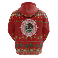 Mexico Merry Christmas Hoodie Mexican Cultural Emblem Xmas Style - Polynesian Pride