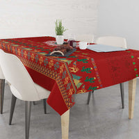 Mexico Merry Christmas Tablecloth Mexican Cultural Emblem Xmas Style - Polynesian Pride