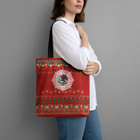 Mexico Merry Christmas Tote Bag Mexican Cultural Emblem Xmas Style - Polynesian Pride