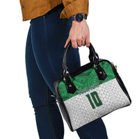Custom Hawaii Volleyball-Kakau Motif Green Color Shoulder Handbag