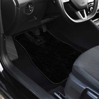 Philippines Barong Style Car Mats with Polynesian Art and Leaf Motif Black Color