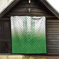 Philippines Barong Style Quilt with Polynesian Art and Leaf Motif Green Color LT03 - Polynesian Pride