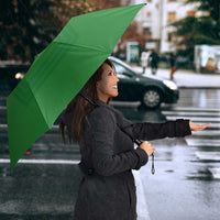Philippines Barong Style Umbrella with Polynesian Art and Leaf Motif Green Color LT03 - Polynesian Pride