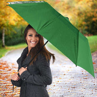 Philippines Barong Style Umbrella with Polynesian Art and Leaf Motif Green Color LT03 - Polynesian Pride