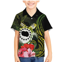 Kia Orana Cook Islands Family Matching Mermaid Dress and Hawaiian Shirt Turtle and Hibiscus Polynesian Pattern