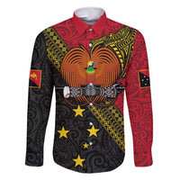 Papua new Guinea Goroka Show Family Matching Summer Maxi Dress and Hawaiian Shirt Bird-of-paradise and Melanesian Tattoo Pattern