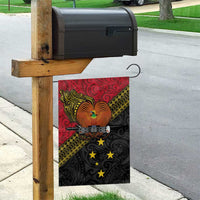 Papua New Guinea Goroka Show Garden Flag Bird-of-paradise and Melanesian Tattoo Pattern LT03 - Polynesian Pride