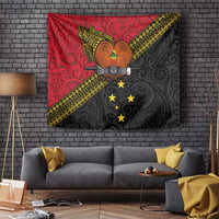 Papua New Guinea Goroka Show Tapestry Bird-of-paradise and Melanesian Tattoo Pattern LT03 - Polynesian Pride
