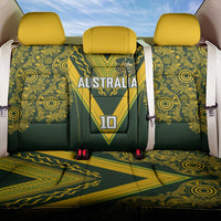 Australia Rugby Custom Back Car Seat Cover Aboriginal Art Sporty Style - Polynesian Pride