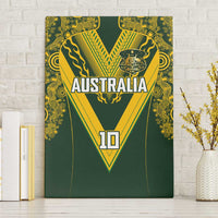 Australia Rugby Custom Canvas Wall Art Aboriginal Art Sporty Style - Polynesian Pride