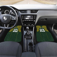 Australia Rugby Custom Car Mats Aboriginal Art Sporty Style - Polynesian Pride