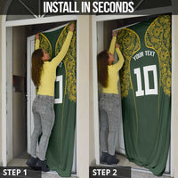 Australia Rugby Custom Door Cover Aboriginal Art Sporty Style - Polynesian Pride