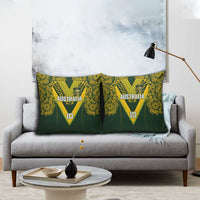 Australia Rugby Custom Pillow Cover Aboriginal Art Sporty Style - Polynesian Pride