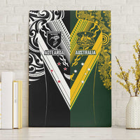 Aotearoa Australia Rugby Canvas Wall Art Maori and Aboriginal Art Sporty Style - Polynesian Pride