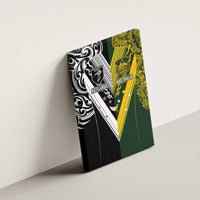 Aotearoa Australia Rugby Canvas Wall Art Maori and Aboriginal Art Sporty Style - Polynesian Pride