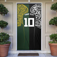 Aotearoa Australia Rugby Custom Door Cover Maori and Aboriginal Art Sporty Style - Polynesian Pride