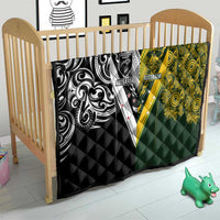 Aotearoa Australia Rugby Quilt Maori and Aboriginal Art Sporty Style - Polynesian Pride