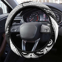 Aotearoa Australia Rugby Steering Wheel Cover Maori and Aboriginal Art Sporty Style - Polynesian Pride
