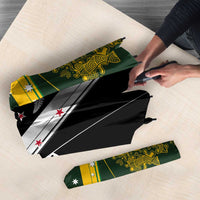 Aotearoa Australia Rugby Umbrella Maori and Aboriginal Art Sporty Style LT03 - Polynesian Pride