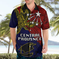Custom Papua New Guinea Central Province Hawaiian Shirt PNG Birds Of Paradise Polynesian Arty Style LT03 - Polynesian Pride