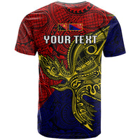 Custom Papua New Guinea Central Province T Shirt PNG Birds Of Paradise Polynesian Arty Style LT03 - Polynesian Pride