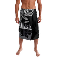 Hawaiian Reef Triggerfish Lavalava Polynesian Art with Tribal Humuhumunukunukuapua'a LT03 Black - Polynesian Pride