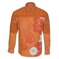 International Day for the Elimination of Violence Against Women Family Matching Long Sleeve Bodycon Dress and Hawaiian Shirt Polynesian Pattern