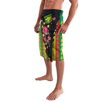 Hawaiian Independence Day Lavalava Kanaka Maoli Symbols With Tapa Motifs and Tropical Plants - Polynesian Pride