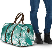 Personalised New Zealand Aotearoa Darts Masters Travel Bag Maori Art Tattoo with Tribal Dart Symbol Teal Color - Polynesian Pride