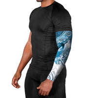 Personalised New Zealand Aotearoa Darts Masters Arm Sleeves Maori Art Tattoo with Tribal Dart Symbol Blue - Polynesian Pride