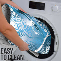 Personalised New Zealand Aotearoa Darts Masters Bathroom Set Maori Art Tattoo with Tribal Dart Symbol Blue - Polynesian Pride