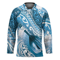 Personalised New Zealand Aotearoa Darts Masters Hockey Jersey Maori Art Tattoo with Tribal Dart Symbol Blue LT03 Unisex Blue - Polynesian Pride