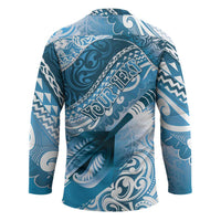 Personalised New Zealand Aotearoa Darts Masters Hockey Jersey Maori Art Tattoo with Tribal Dart Symbol Blue LT03 - Polynesian Pride
